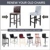 SearchI Bar Stool Covers Set of 2, Stretch Washable Barstool