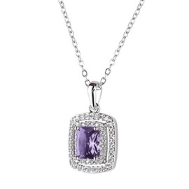 LuckyLy Set de Joyería para Mujer, Collar y Aretes Zirconias, Regalos Mamá
