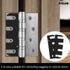 Heavy Duty Door Hinge Shims 12 Pack, High-Strength Metal Hinge