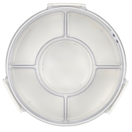 Lustroware Gourmet Palette Round Party Food Container, White