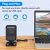 1D/2D Automatic Omnidirectional Desktop Wired USB Bar Code Scanner Reader,Plug
