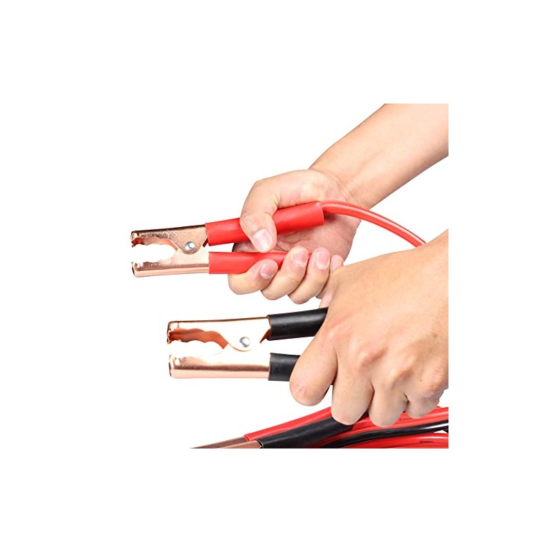 Cables pasa corriente, calibre 8, 2.4 mts, 250 Amp