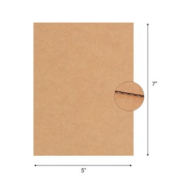 zmybcpack 200 Pack Corrugated Cardboard Sheets 5x7 inch, Corrugated Cardboard Filler Insert Sheet Pads for Packing, Mailing, Crafts