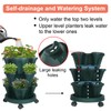 Vertical Planter 3 Tier Stackable Planters Garden Planters Strawberry Herb
