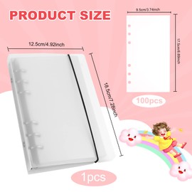 Reusable Sticker Book 100 Sheets Sticker Collecting Album Sticker Collection Accessories Activity Sticker Album for Collecting Stickers, Labels, A6