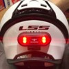 Luz nocturna para casco de motocicleta, luz trasera universal LED
