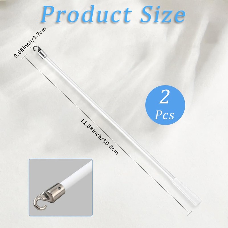 CREATCABIN Pack of 2 30 cm Blind Rod Replacement with