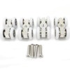 8 Pcs Shower Sliding Door Hardware Hanging Small Pulley for