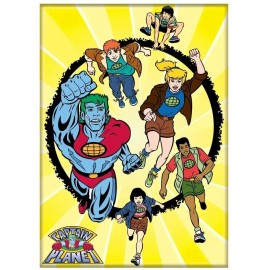 ATA-BOY CAPTAIN PLANET GROUP MAGNET 2.5” X 3.5” NEW
