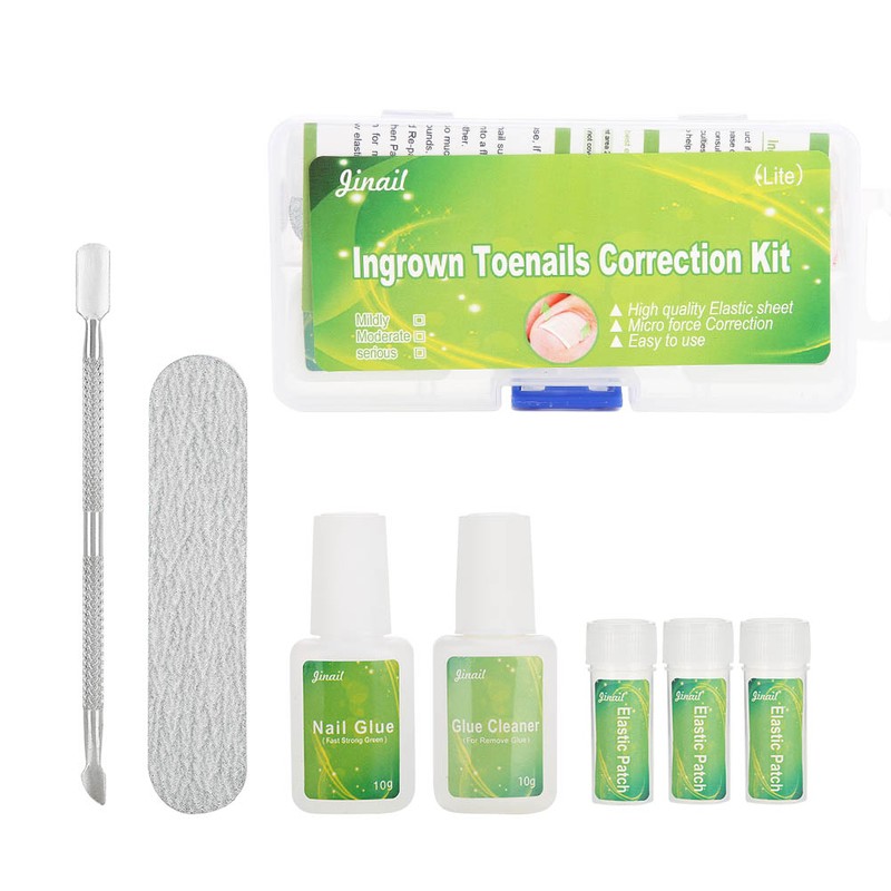 7Pcs Pedicure Ingrown Toenail Correction Recover Tool Set Nail Pusher