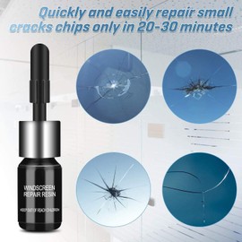 Yomagine 3 Pcs Windshield Crack Repair Kit, Automotive Glass Nano Repair Fluid Solution, Car Scratch Remover, Window Screen Repair Kit