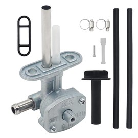 Petcock Fuel Valve Kit for Yamaha Kodiak Grizzly 400 450 with Knob Lever YFM400 YFM450 5GH-24500-10-00