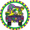Mardi Gras Wreath Sign, Wreath Sign for Mardi Gras, Let