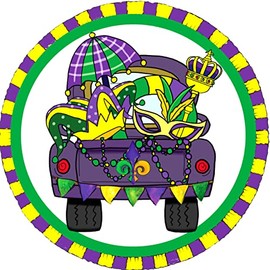 Mardi Gras Wreath Sign, Wreath Sign for Mardi Gras, Let the Good Times Roll, Crawfish Season, Fat Tuesday, Party, Louisiana, Tis the Season