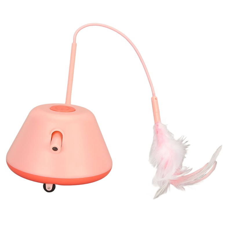 Electric Cat Feather Toy USB Charging Automatic Rotating Interactive Cat