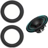 LinaLife 2pcs 8 inch 8" Speaker Foam Surround Repair Kit, 196mm Perforated Rubber Edge Rings Replacement Parts Speaker Repair DIY Speaker Surround Repair Rubber Edge Replacement