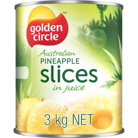 Golden Circle Pineapple in Natural Juices Sliced 3kg