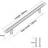 2 Pack Kitchen Cupboard Handles Stainless Steel Kitchen Door Handles