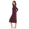 WiWi Nightgowns for Women Soft Viscose from Bamboo Long Sleeve
