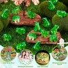 SYOZPXY 60 Mini Resin Frogs, Miniature Green Resin Frog Statues,