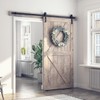 SMARTSTANDARD 7FT Sliding Barn Door Hardware Kit, Heavy Duty Track-Smoothly