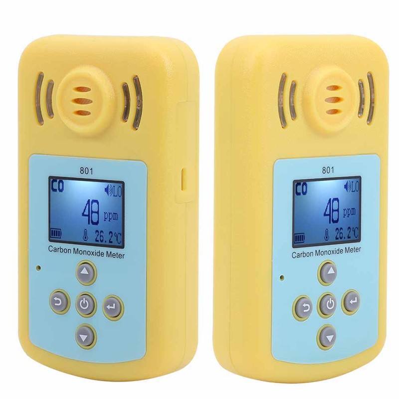 801 Handheld Carbon Monoxide CO Monitor Detector Meter Poisonous Gas