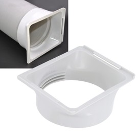 Air Conditioner Parts, Air Conditioner Exhaust Hose Coupler, AC Unit Tube Connector, Ac Hose Connector Universal Thread Design ABS to Round Portable Exhaust Duct Hose Adapter