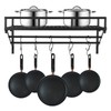 ILWorkTLs Wall Mounted Pot Rack with 2 Hanging Rails and
