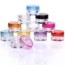 Travel Portable Cosmetic Cream Empty Container 3g Purple 70ea