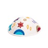 Yair Emanuel Kippah - Embroidered - Menorah - Multicolor