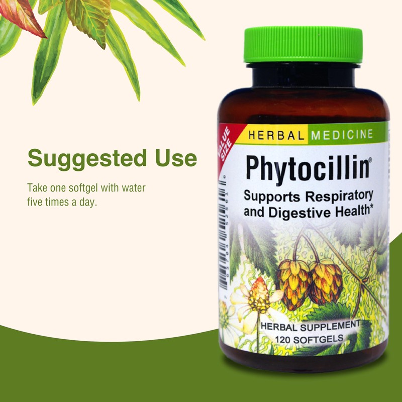 Herbs Etc. Phytocillin - Respiratory & Digestive Health Support Supplement