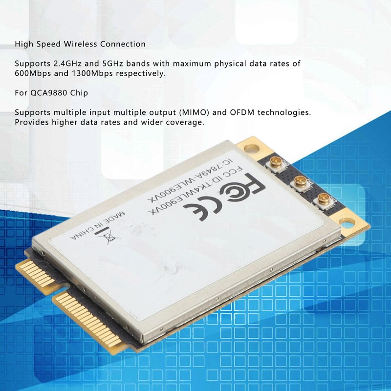 QCA9880 WiFi Card, Industrial Dual Band WiFi Adapter WLE900VX QCA9880