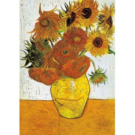 Jigsaw Puzzles for Adults 1000 Piece Sunflowers by Vincent Van Gogh 27.56 x 19.69 Inch Art Jigsaw Puzzles for Adults Educational 1000 Pieces Van Gogh Puzzles for Adults