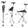 Foldable Walking Stick with Seat for Outdoor Use – Adjustable