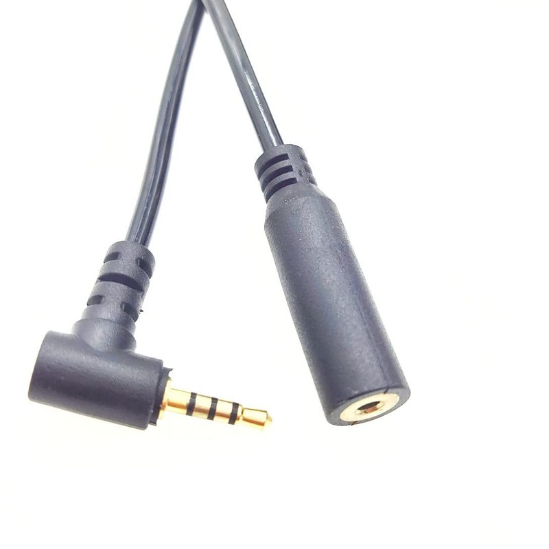 hanaiette 2.5mm Coiled Extension Cable;MMNNE 2.5mm Male to Female Spring