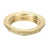 sourcing map G3/4 Pipe Fitting Hex Flange Lock Nut Locknut