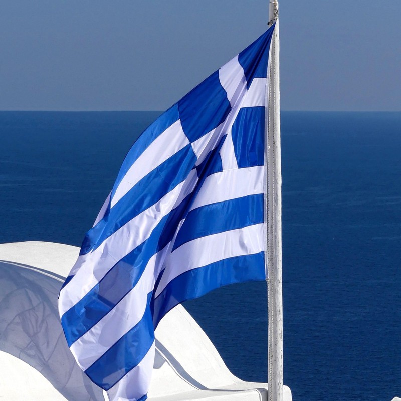Runesol Greece Flag, 91x152cm, 3ft x 5ft, 4 Grommets, Eyelet