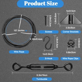 Zhaoyao Durable Stainless Steel Anti Sag Gate kit for Outdoor Yard Wooden Fence Gates Easy Installation Gate Anti Sag Kit with Multiple Functions Meeting Various Hanging Needs