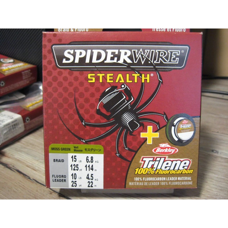SpiderWire MGRN Stealth Braid Fishing Line 15 LB 125 YDs