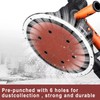 STEBRUAM 225mm Sanding Discs 30Pcs 6 Hole Hook & Loop