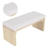 Nail Art Hand Pillow Mat Soft PU Leather Wooden Stand