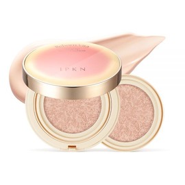 big mouth IPKN Ribbon Vita Tone Up Cover Cushion Glowing Glow Semi-Glow Foundation Original + Refill Set / 입큰 리본 비타 톤 업 커버 쿠션 윤광 광채 세미글로우 파운데이션 본품 + 리필 세트