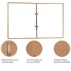 Pack of 2 A5 Ring Binder, Kraft Paper Cover, Ring