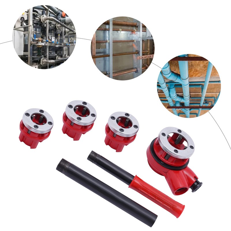 BSPT Pipe Threading Kit 1/2" 3/4" 1" 1-1/4" Plumber Set