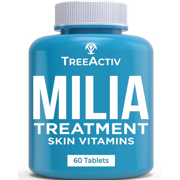 TreeActiv Treatment Skin Vitamins 30 Day Treatment, Dissolves from The Inside, Treats Then Prevents, 60 Tablets