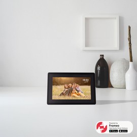 Tiqvi - Digital Picture Frame 7 Inch IPS Display, WiFi & Frameo App, 16 GB Memory, Touch Screen, Energy Class B
