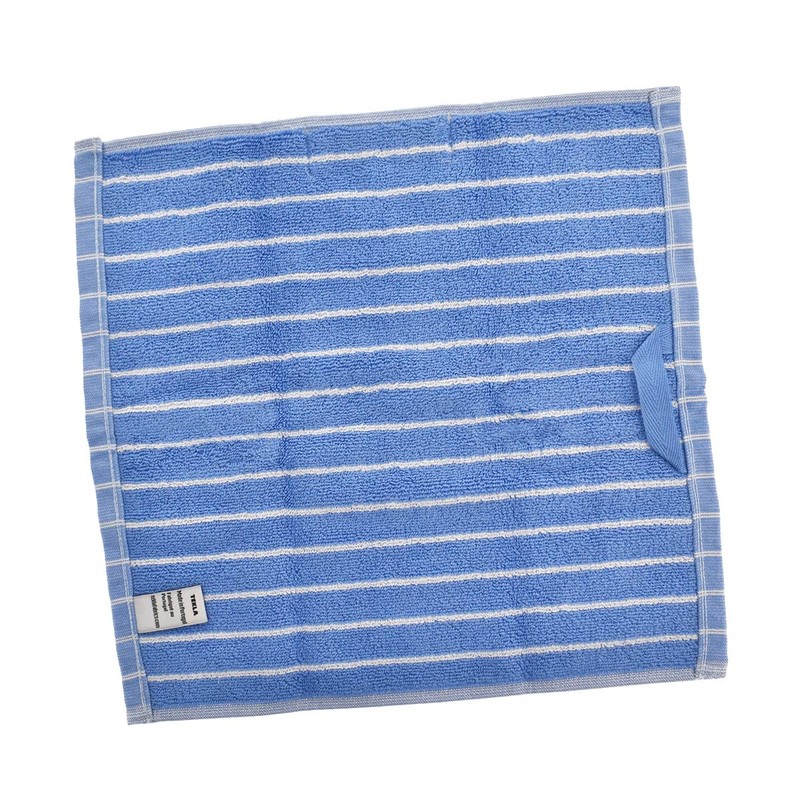 TECLA TERRY TOWELS SRIPED Face Towel, Blue, Clear Blue Stripes