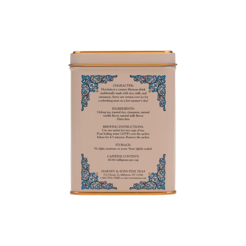 Harney & Sons Té Oolong Aromatizado Horchata, Línea HT, 20