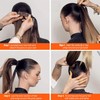 Clip in Ponytail Hair Extensions Human Hair for Thin Hair