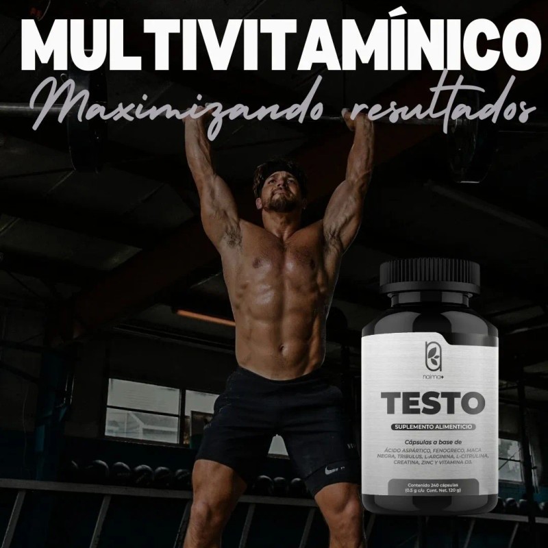 Testo - Multivitamins For Men 500mg -240 Cps Cu 2